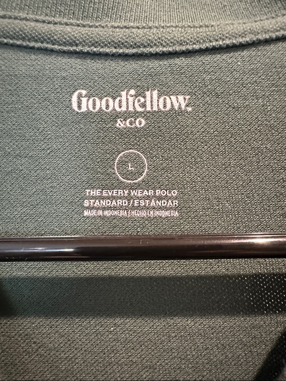 Goodfellow & Co Men's Forest Green Polo Shirt - Picture 2 of 5